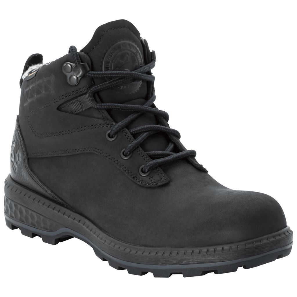 Jack Wolfskin JACK RIDE TEXAPORE MID παπουτσια casual γυναικεια μαυρα | GR5588137